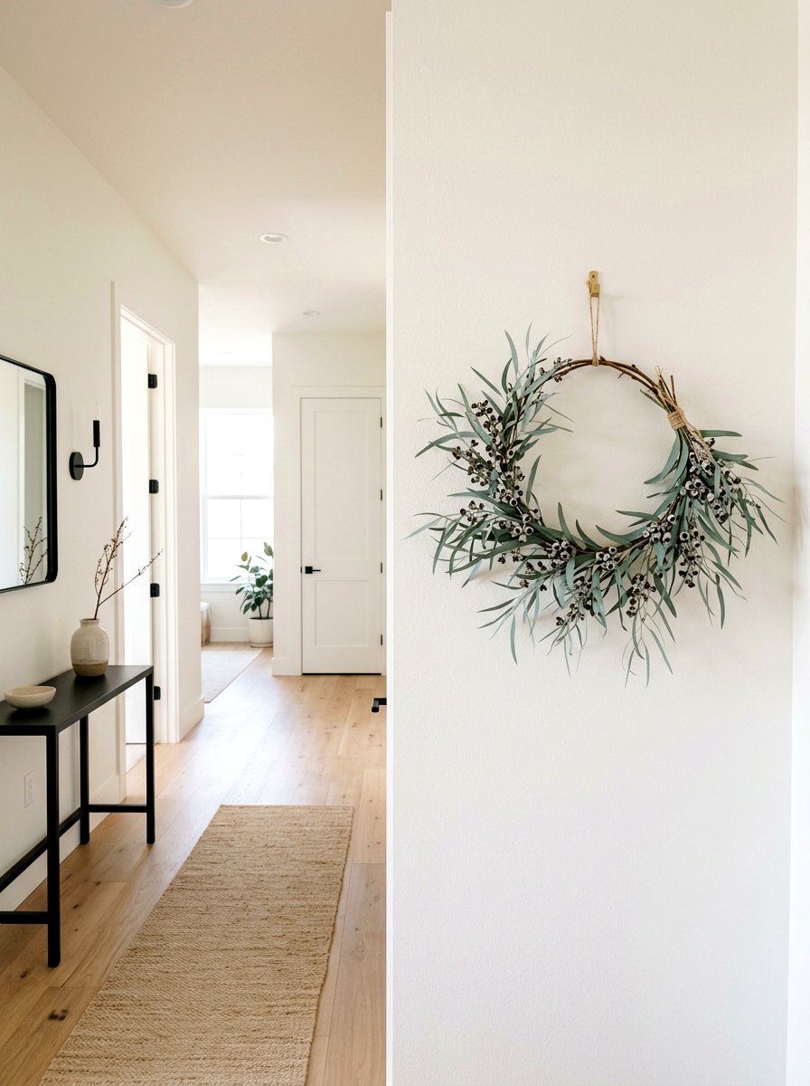 Minimalist Seeded Eucalyptus Wreath - 25 Spring Eucalyptus Wreath Ideas