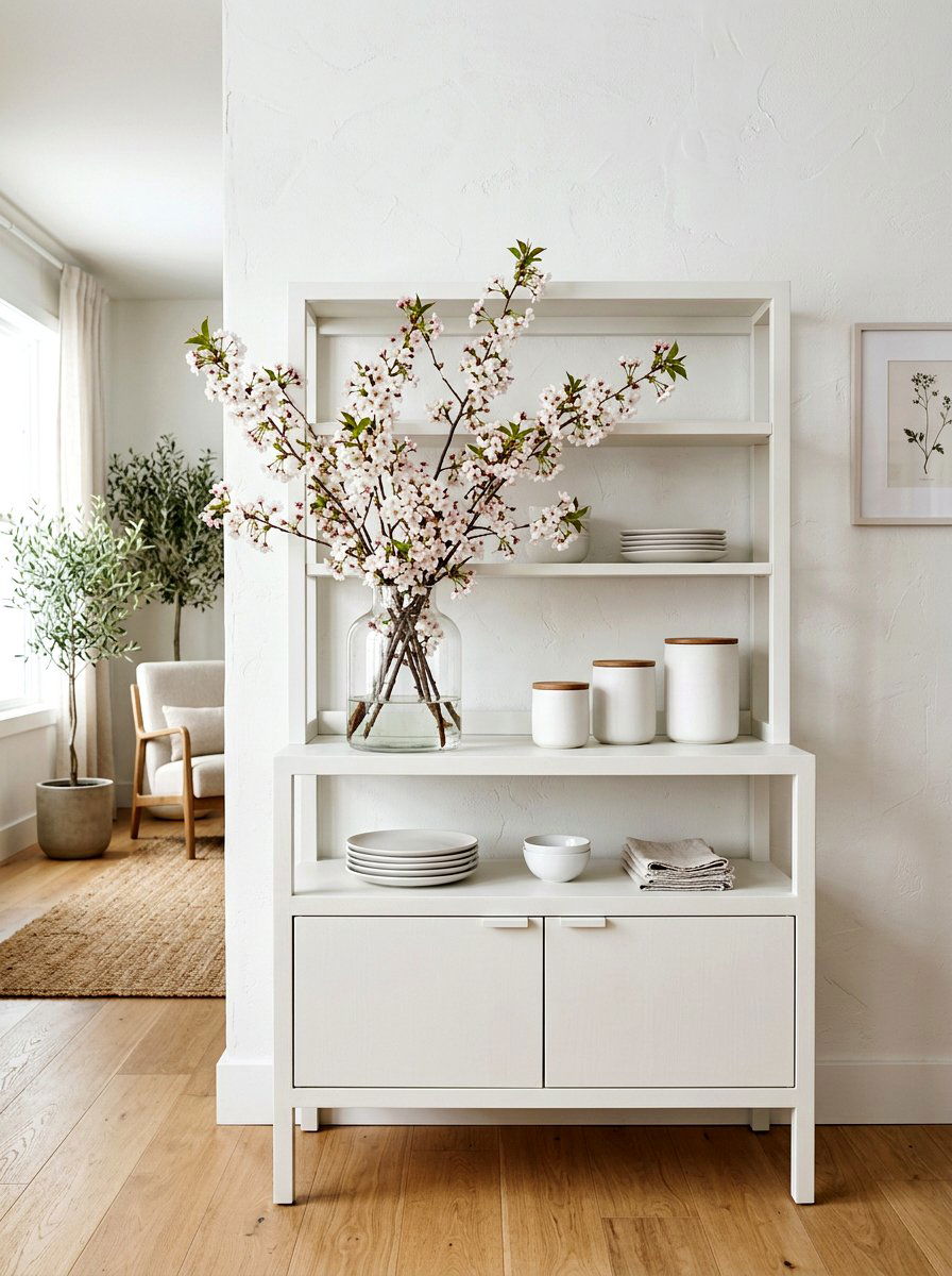 Minimalist Spring Hutch - 25 Spring Hutch Decor Ideas