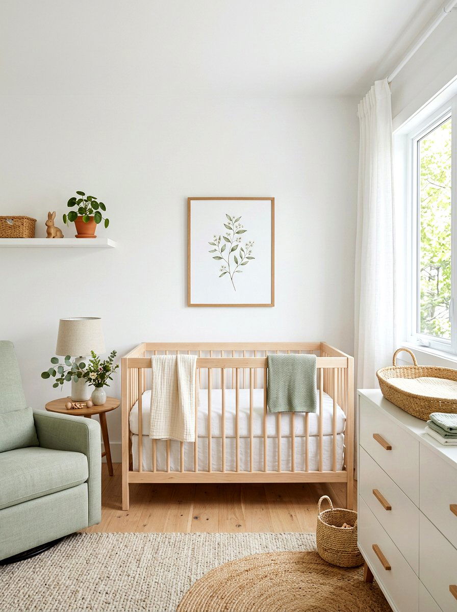 Minimalist Spring Nursery - 25 Spring Nursery Decor Ideas