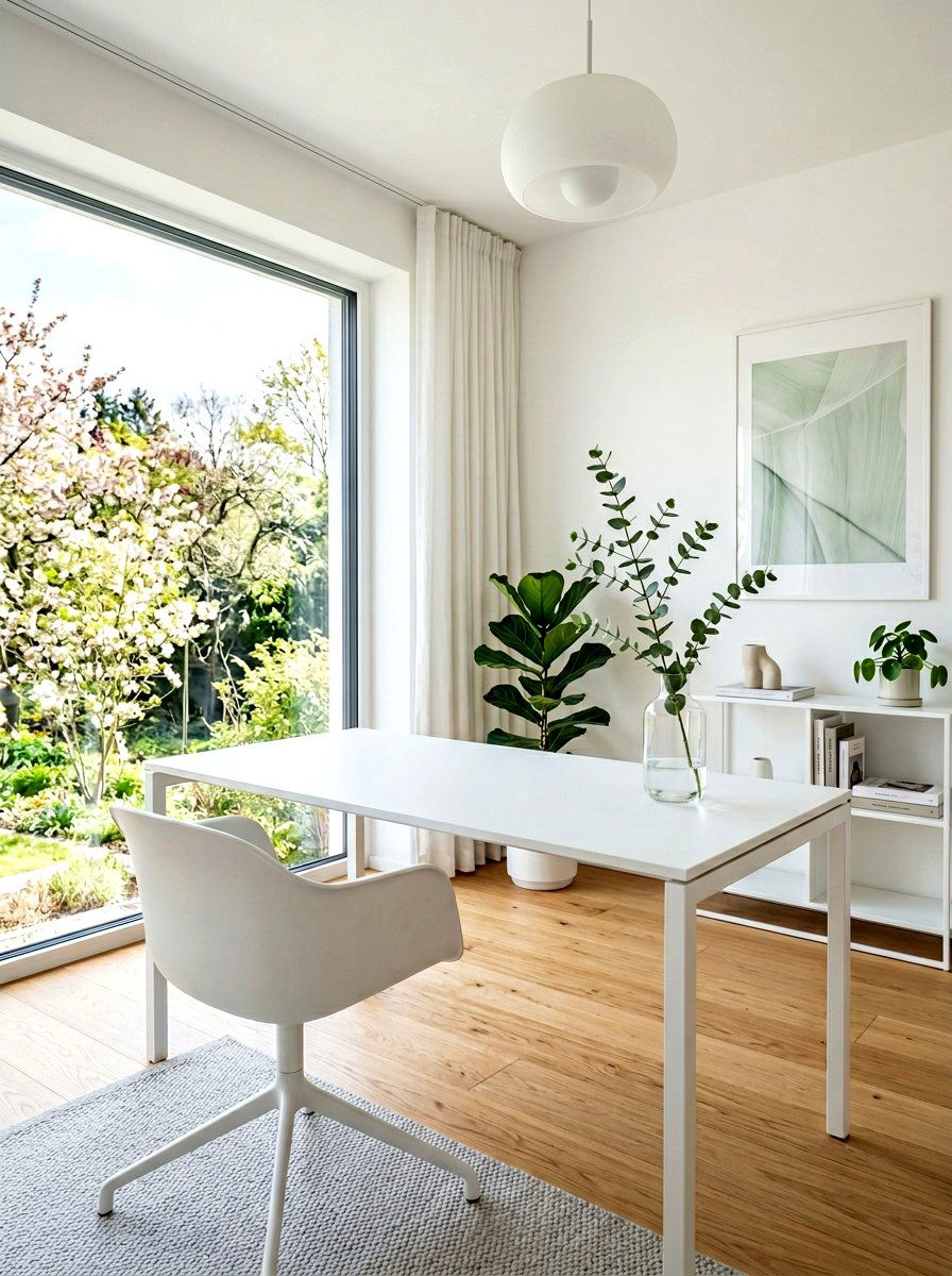 Minimalist Spring Office - 25 Spring Desk Decor Ideas