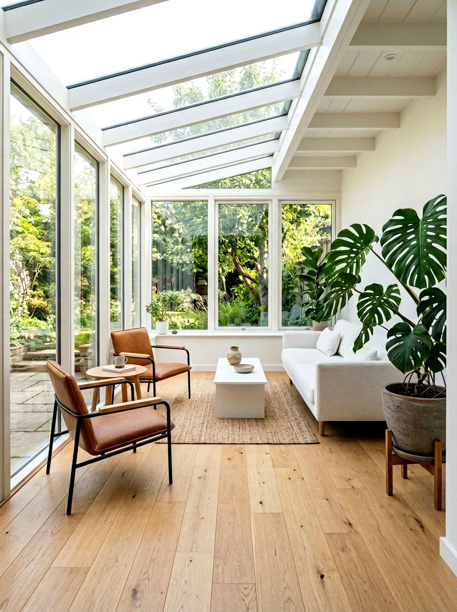 Minimalist Sunroom - 25 Spring Sunroom Spring Decor Ideas