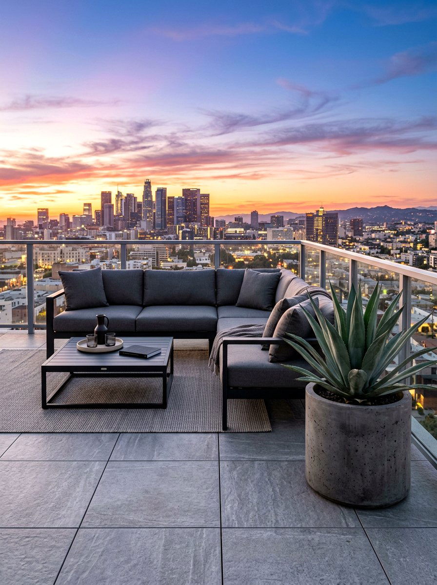 Minimalist Terrace Lounge - 25 Spring Backyard Seating Decor Ideas