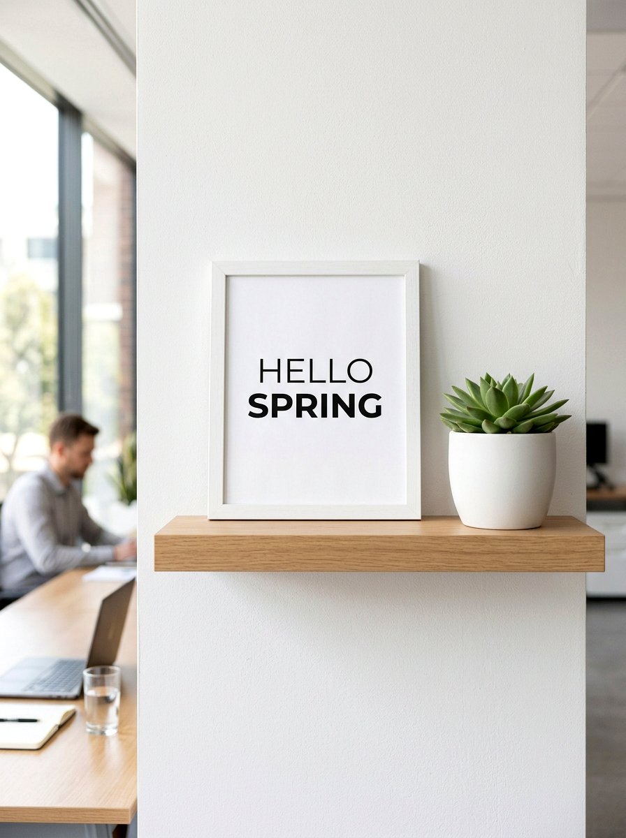 Minimalist Typography Spring Sign - 25 Spring Painted Sign Ideas