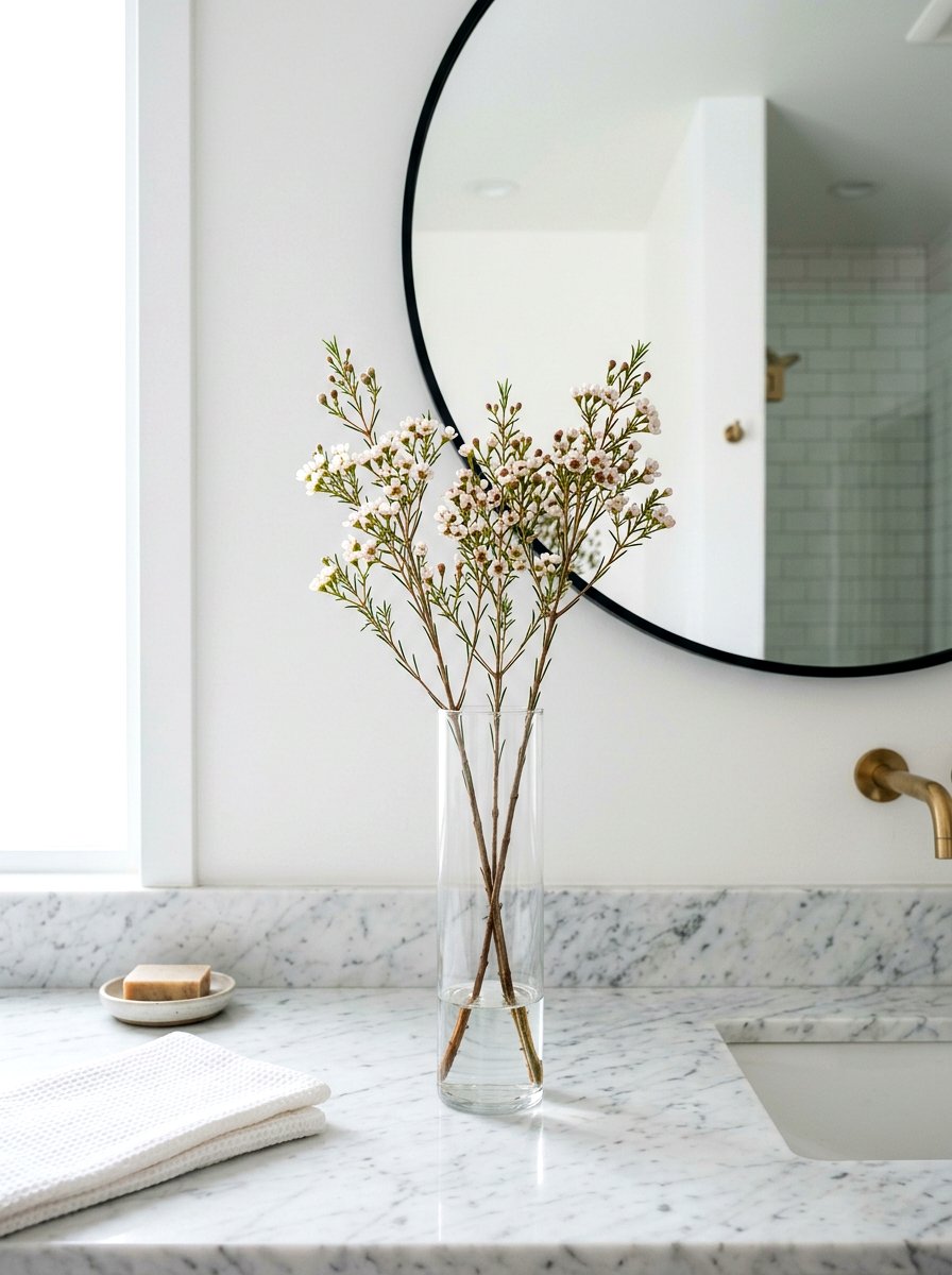 Minimalist Wax Flower Bud Vase - 25 Spring Wax Flower Ideas