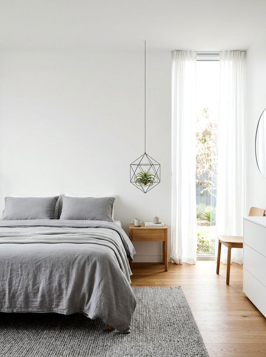 Minimalist Wire Cage - 25 Spring Air Plant Display Ideas