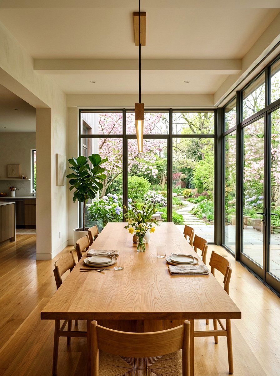 Minimalist Wood Beam Light - 25 Spring Dining Room Chandelier Ideas