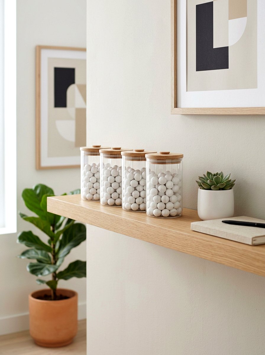 Minimalist clear candy jars - 25 Spring Candy Jar Ideas