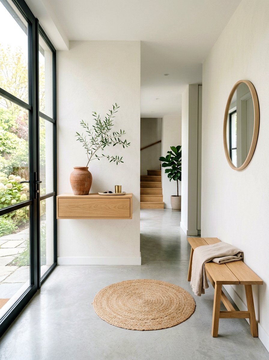 Minimalist entryway spring style - 25 Spring Japandi Decor Ideas