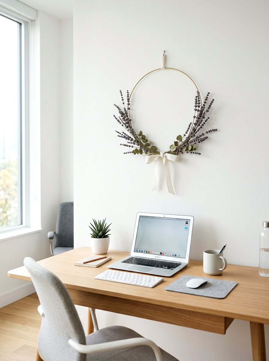 Minimalist lavender wreath - 25 Spring Lavender Wreath Ideas