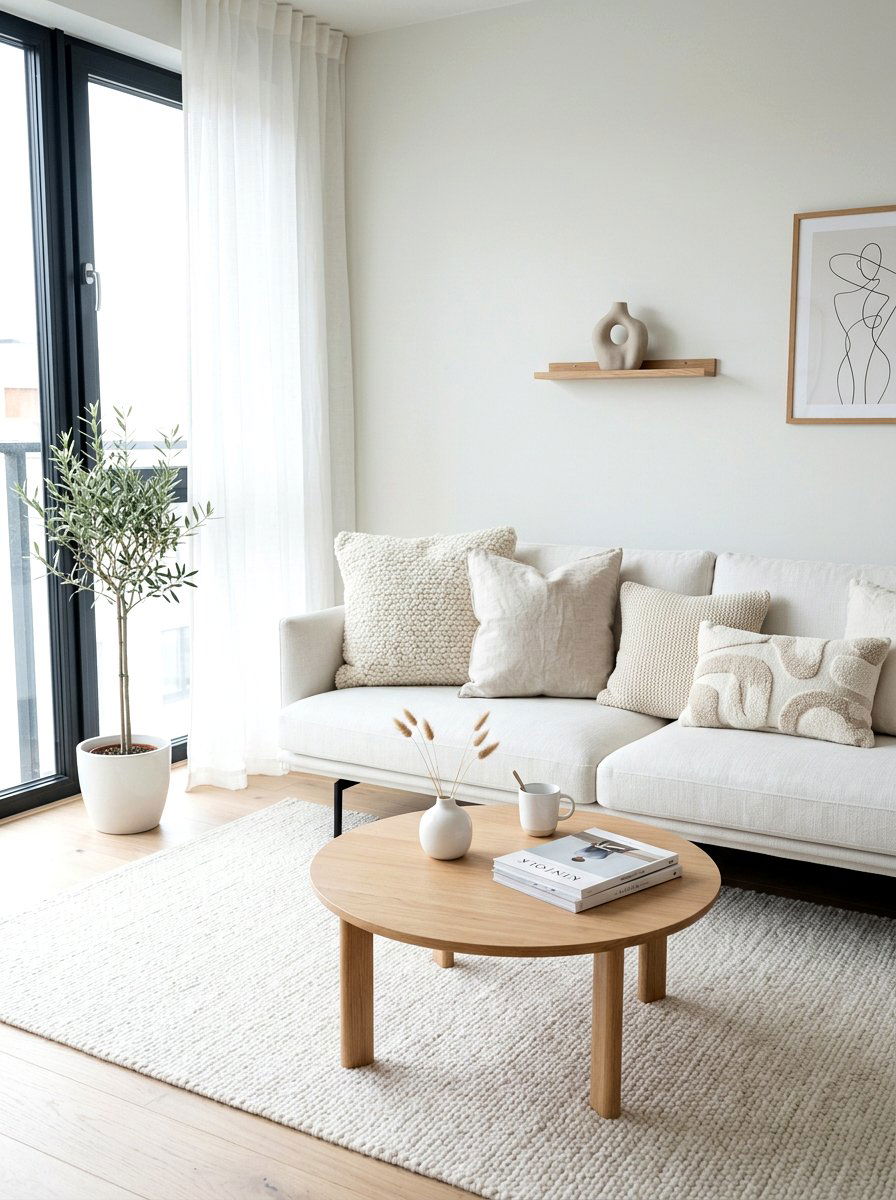 Minimalist white sofa decor - 25 Spring Sofa Styling Ideas