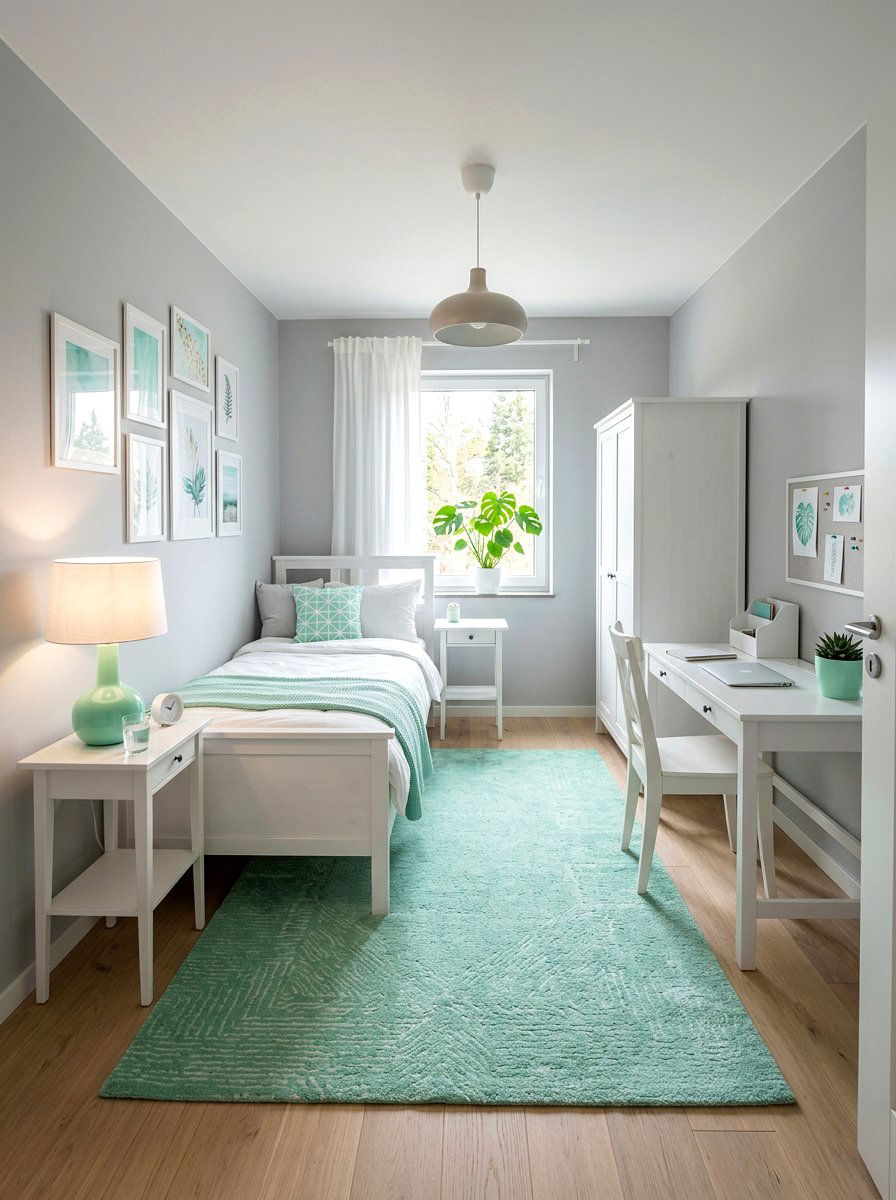 Mint Green Accents - 25 Spring Girl Room Decor Ideas