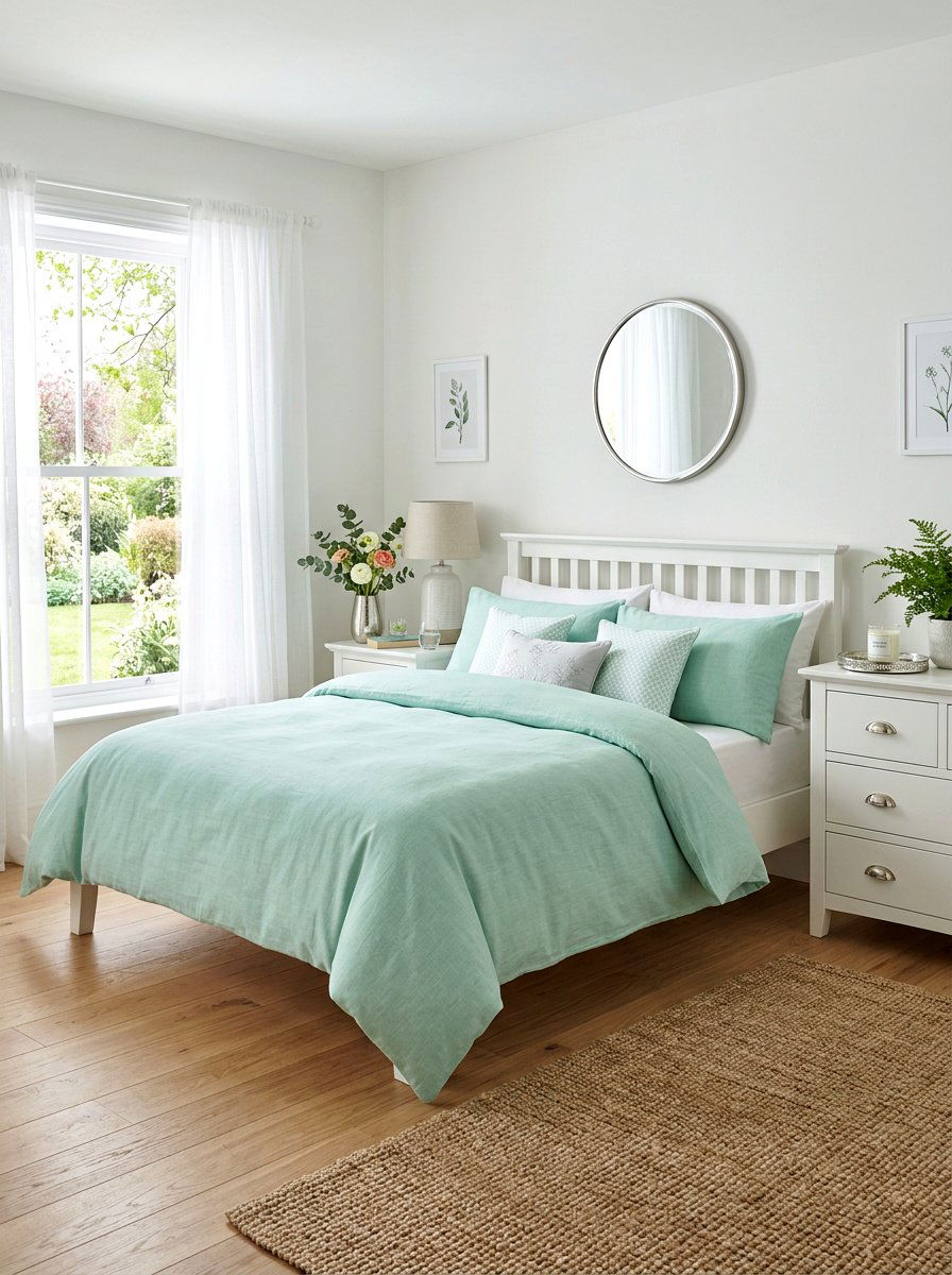 Mint Green Bedding Set - 25 Spring Duvet Cover Ideas