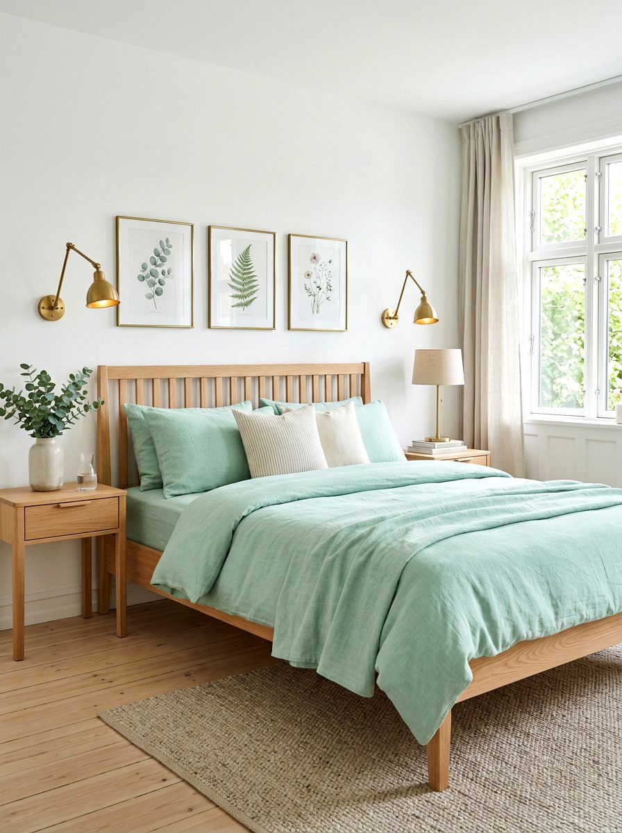Mint Green Bedding - 25 Spring Bedroom Linen Ideas