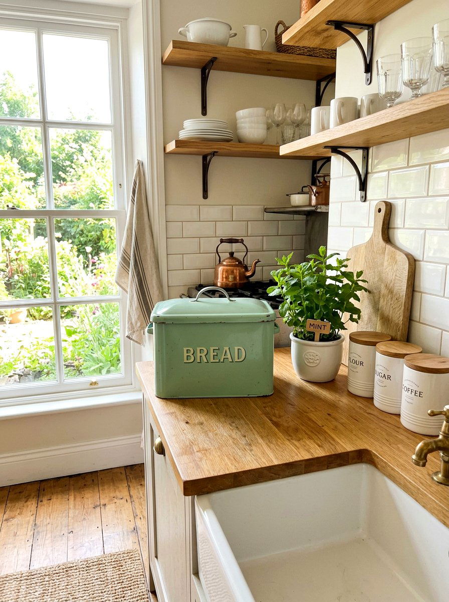 Mint Green Bread Box - 25 Spring Bread Box Decor Ideas