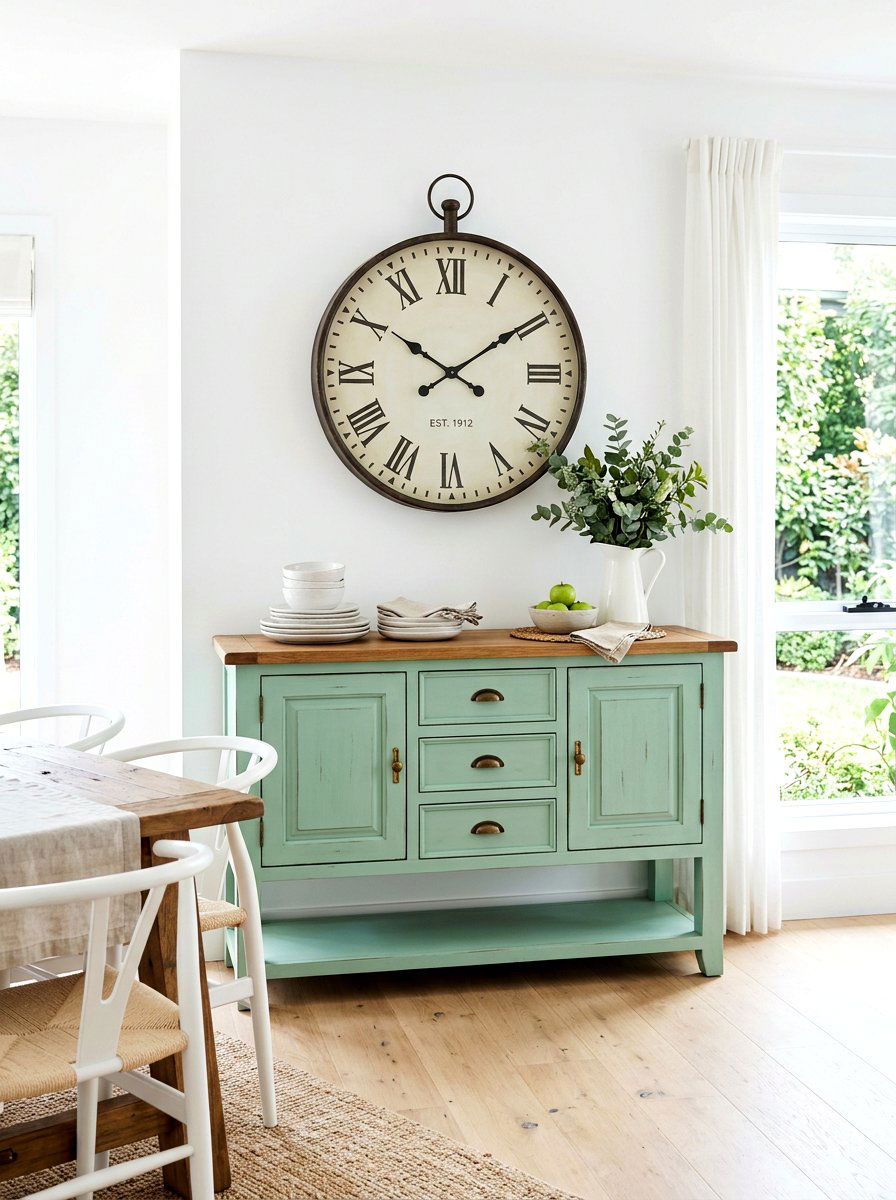 Mint Green Buffet - 25 Spring Chalk Paint Furniture Ideas