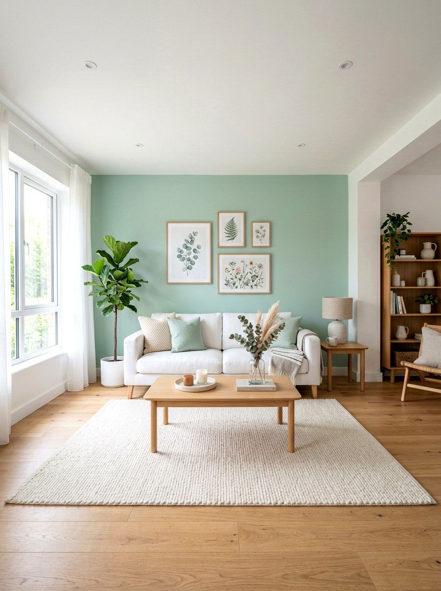 Mint Green Living Room - 25 Spring Mint Green Decor Ideas
