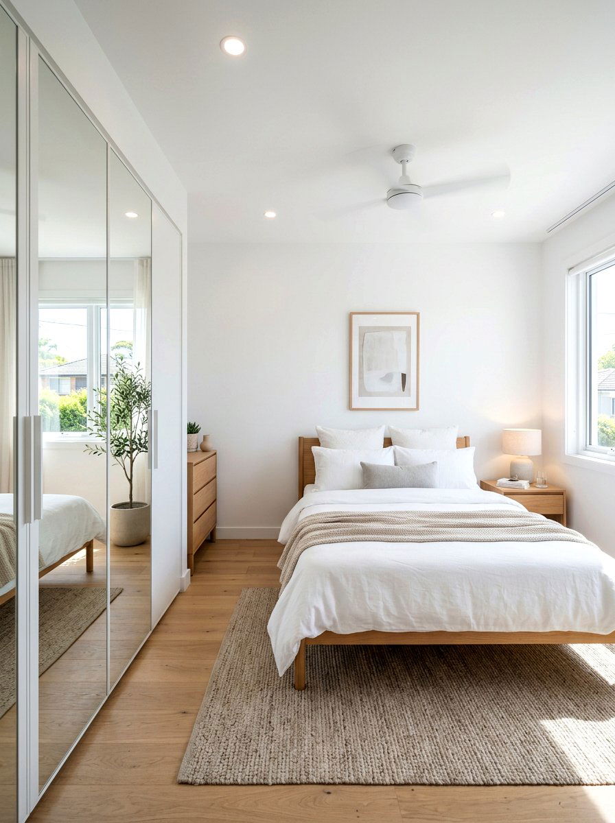 Mirrored Closet Doors - 25 Spring Bedroom Mirror Ideas