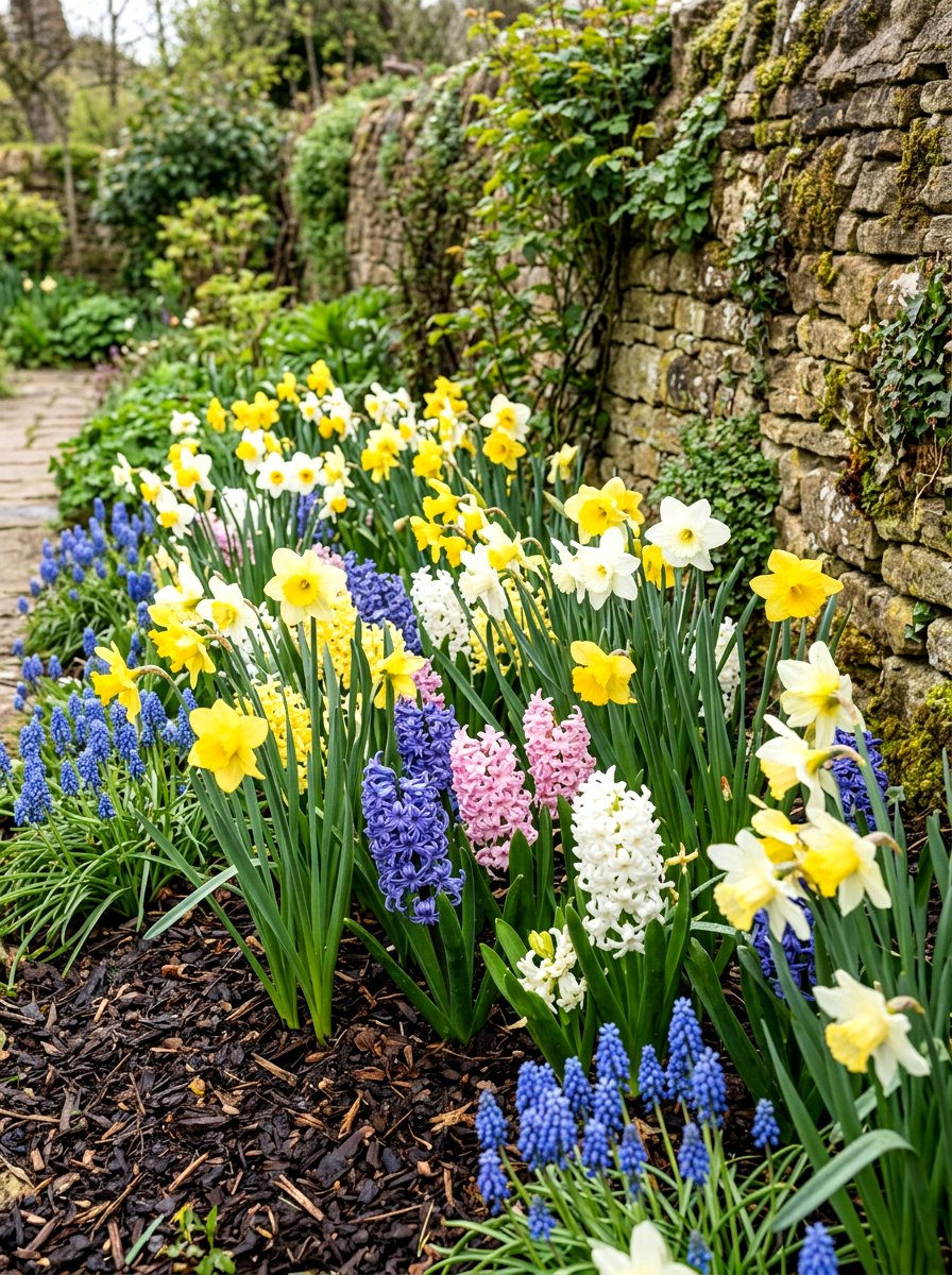 Mixed Bulb Flower Bed - 25 Spring Flower Bed Ideas