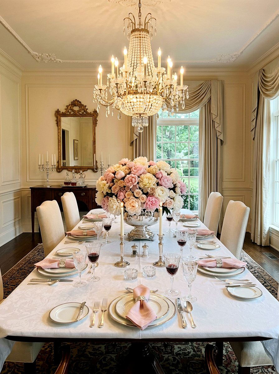 Mixed Pastel Peony Centerpiece - 25 Spring Floral Arrangement Ideas