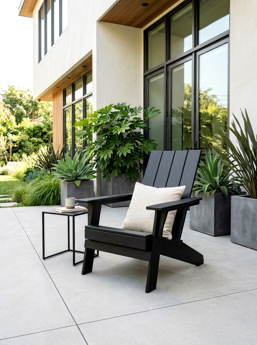 Modern Black Adirondack Chair - 25 Spring Adirondack Chair Decor Ideas
