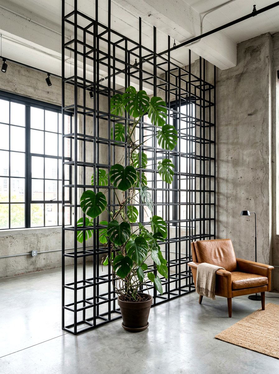 Modern Black Metal Lattice - 25 Spring Lattice Wall Decor Ideas