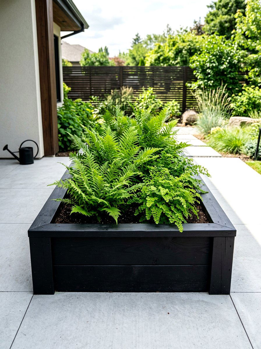 Modern Black Raised Bed - 25 Spring Raised Bed Decor Ideas