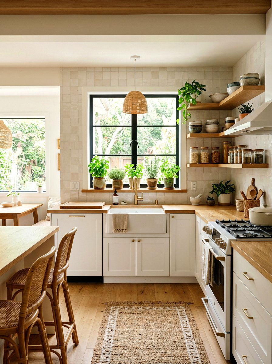 Modern Boho Kitchen - 25 Spring Boho Decor Ideas