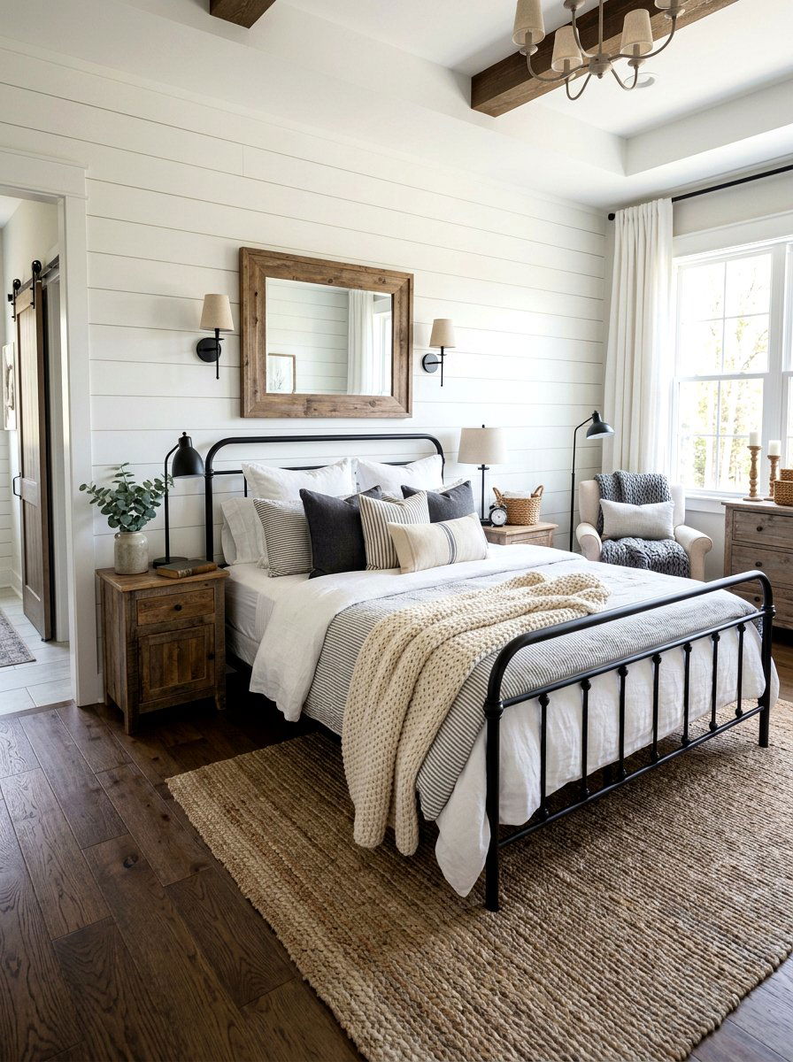 Modern Farmhouse Bedding - 25 Spring Bedding Ideas