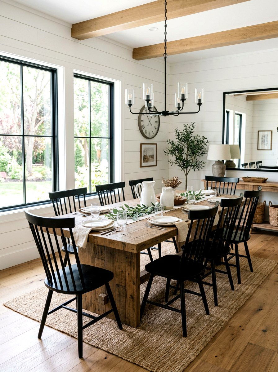 Modern Farmhouse Dining - 25 Spring Sunday Brunch Ideas