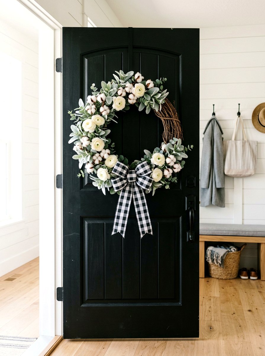 Modern Farmhouse Wreath - 25 Spring Grapevine Wreath Ideas