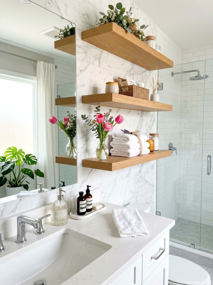 Modern Kitchen Shelf Pastel Palette - 25 Spring Open Kitchen Shelf Ideas