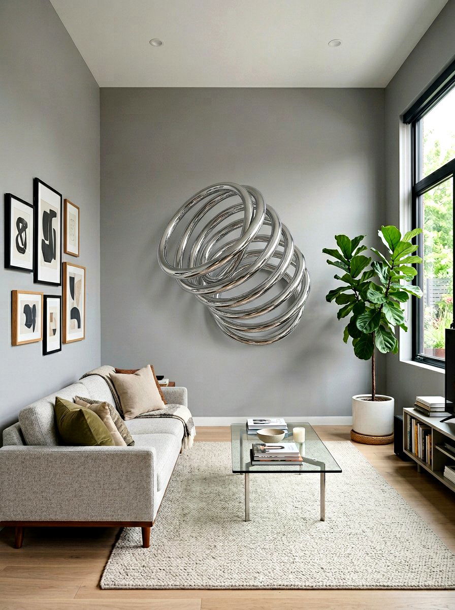 Modern Metal Spring Sign - 25 Spring DIY Sign Ideas