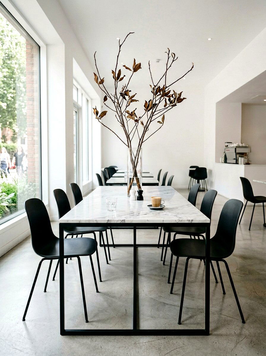 Modern Minimalist Brunch Space - 25 Spring Champagne Brunch Ideas