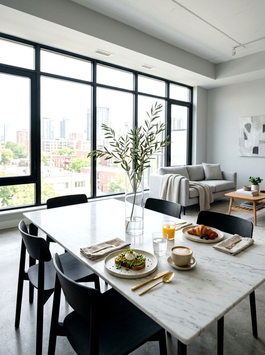 Modern Minimalist Brunch - 25 Spring Mother's Day Brunch Ideas