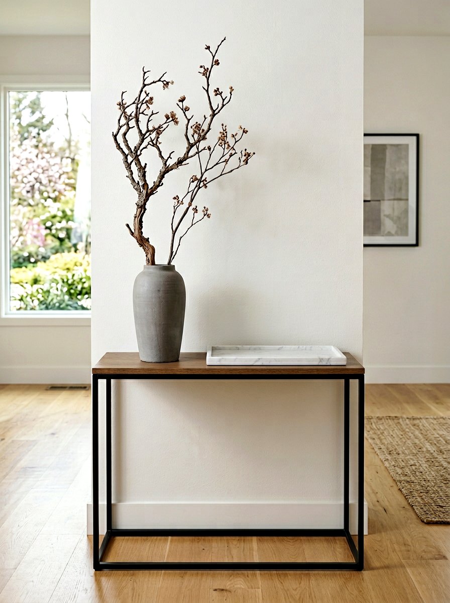 Modern Minimalist Spring - 25 Spring Console Table Decor Ideas