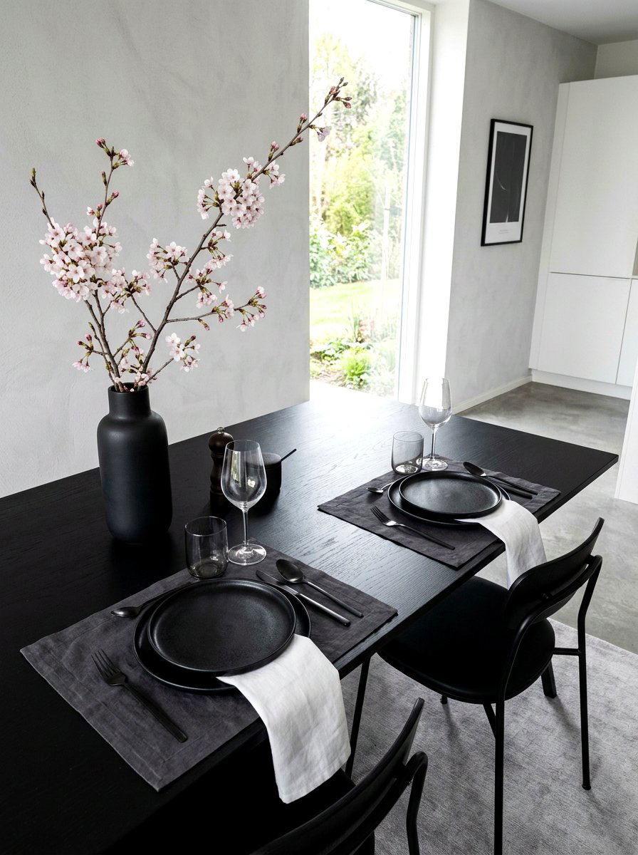 Modern Minimalist Spring - 25 Spring Tablescape Ideas