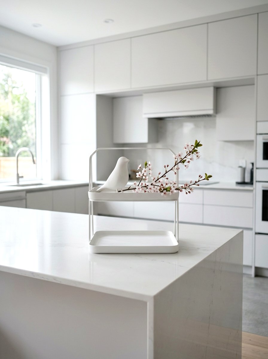 Modern Minimalist Tray - 25 Spring Tiered Tray Ideas for Kitchen