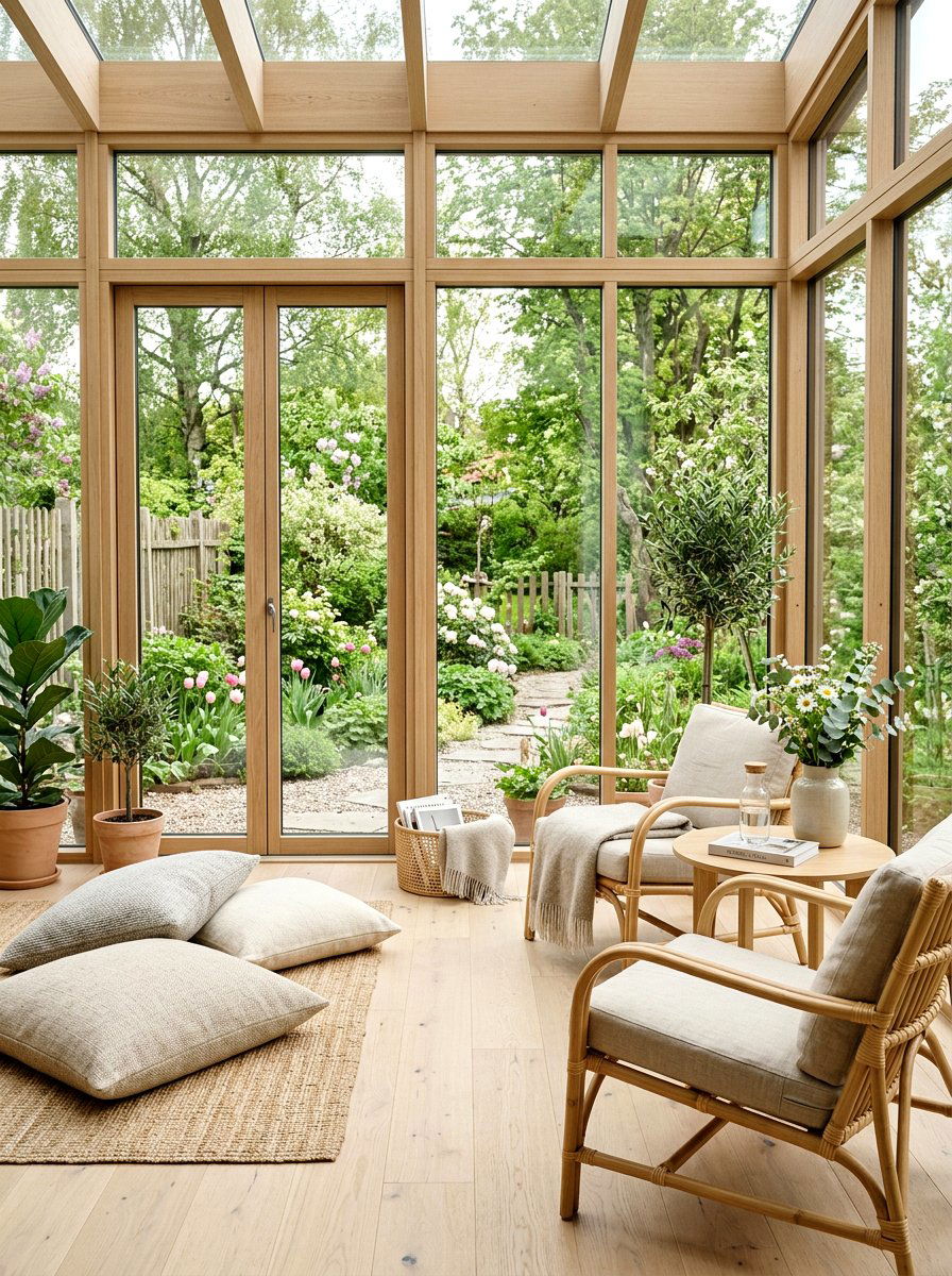 Modern Nordic Sunroom - 25 Spring Scandinavian Decor Ideas