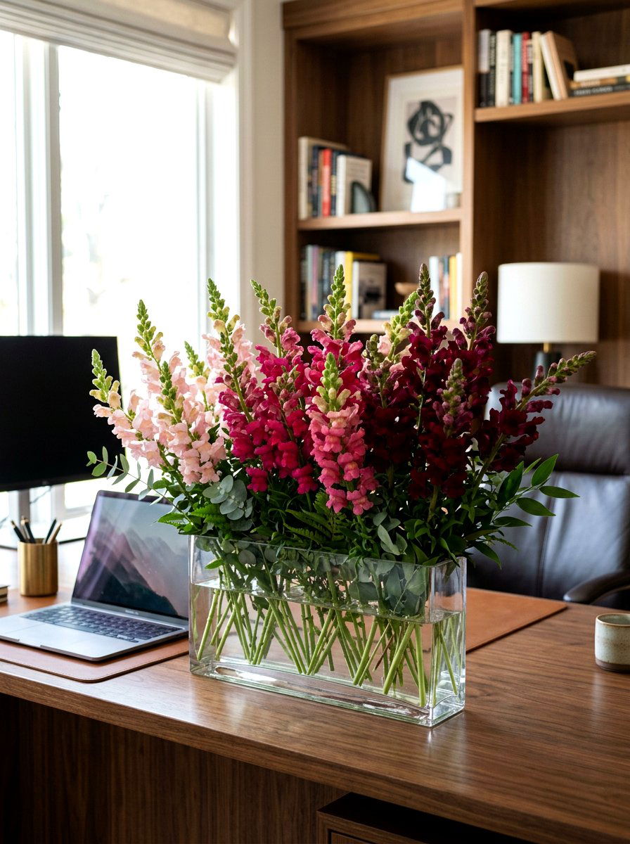 Modern Ombre Snapdragon Arrangement - 25 Spring Snapdragon Arrangement Ideas