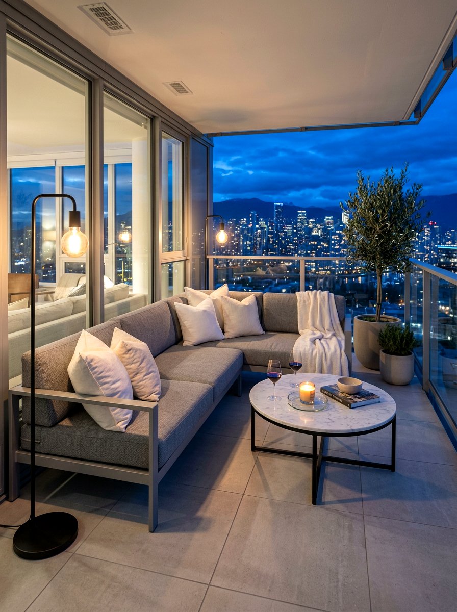 Modern Sectional Sofa - 25 Spring Balcony Seating Decor Ideas