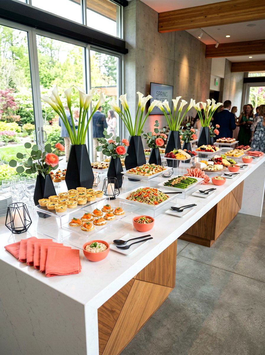 Modern Spring Buffet - 25 Spring Buffet Decor Ideas
