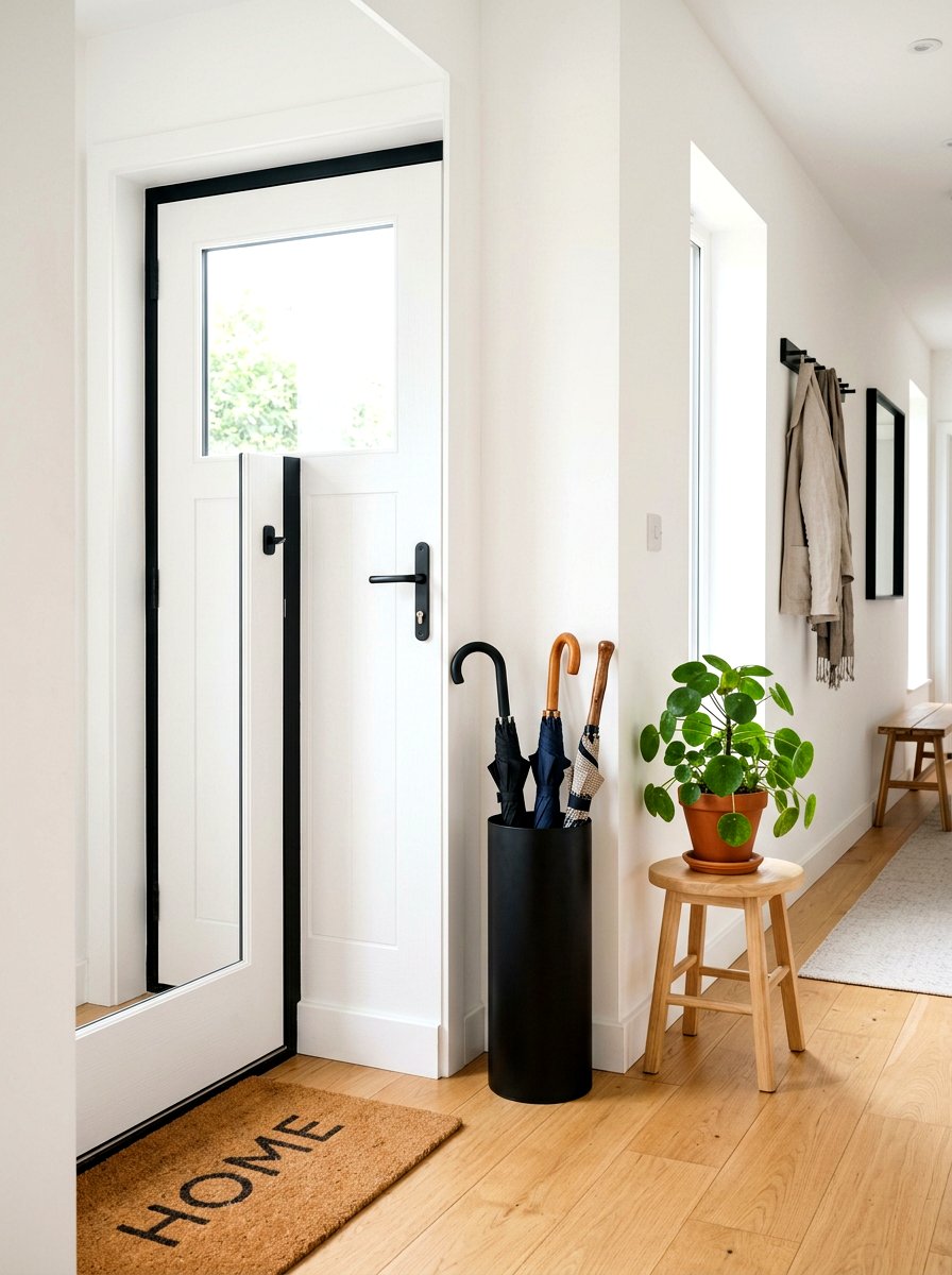 Modern Umbrella Holder - 25 Spring Hallway Decor Ideas