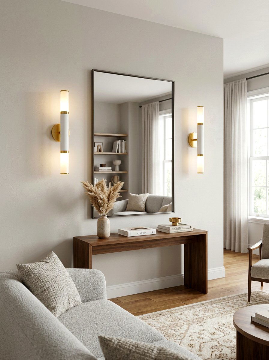 Modern Wall Sconces - 25 Spring Living Room Wall Decor Ideas