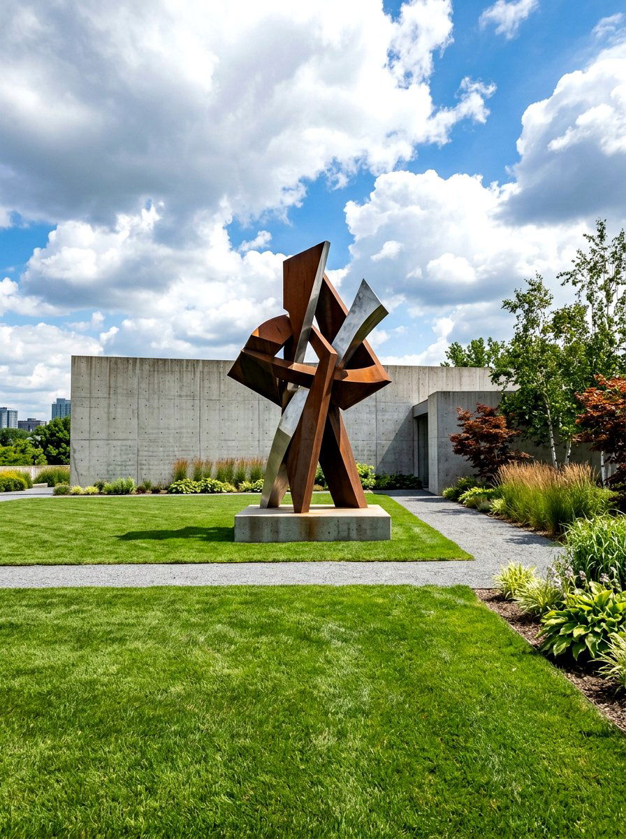 Modern abstract sculpture - 25 Spring Garden Statue Ideas