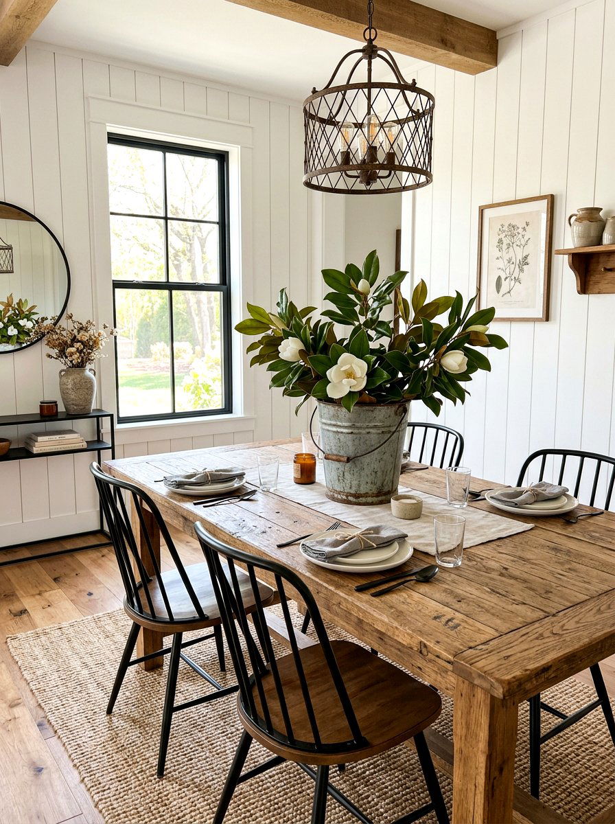 Modern farmhouse magnolia decor - 25 Spring Magnolia Branch Ideas