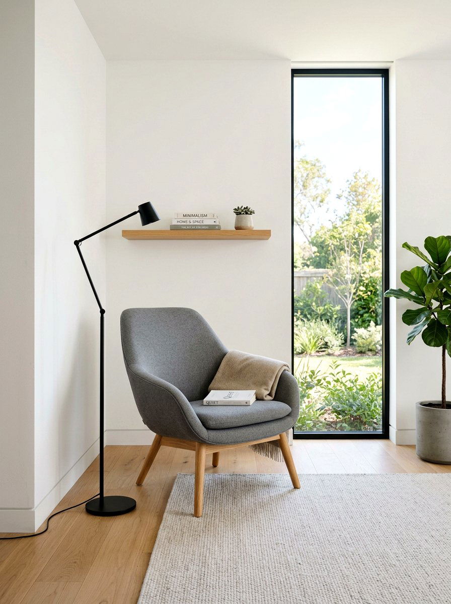Modern minimalist reading nook - 25 Spring Reading Nook Decor Ideas