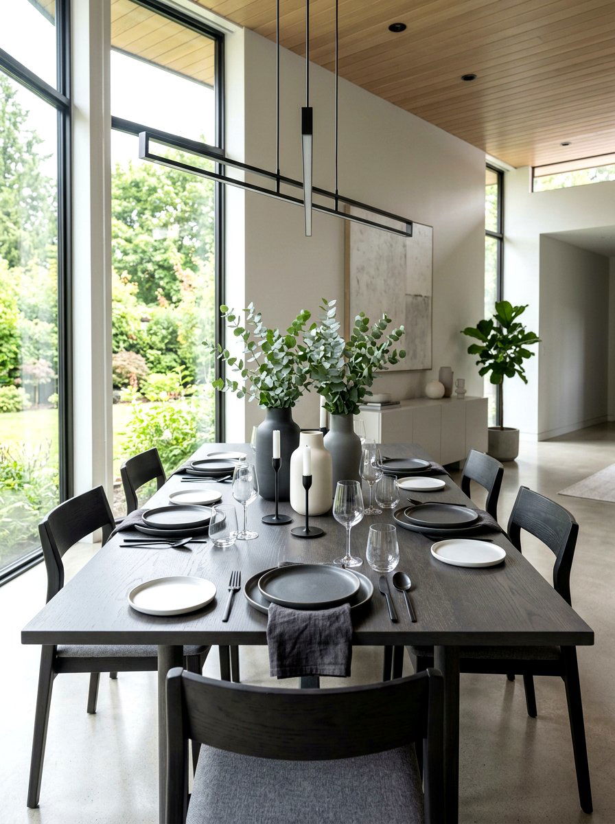 Modern minimalist table setting - 25 Spring Mother's Day Table Ideas