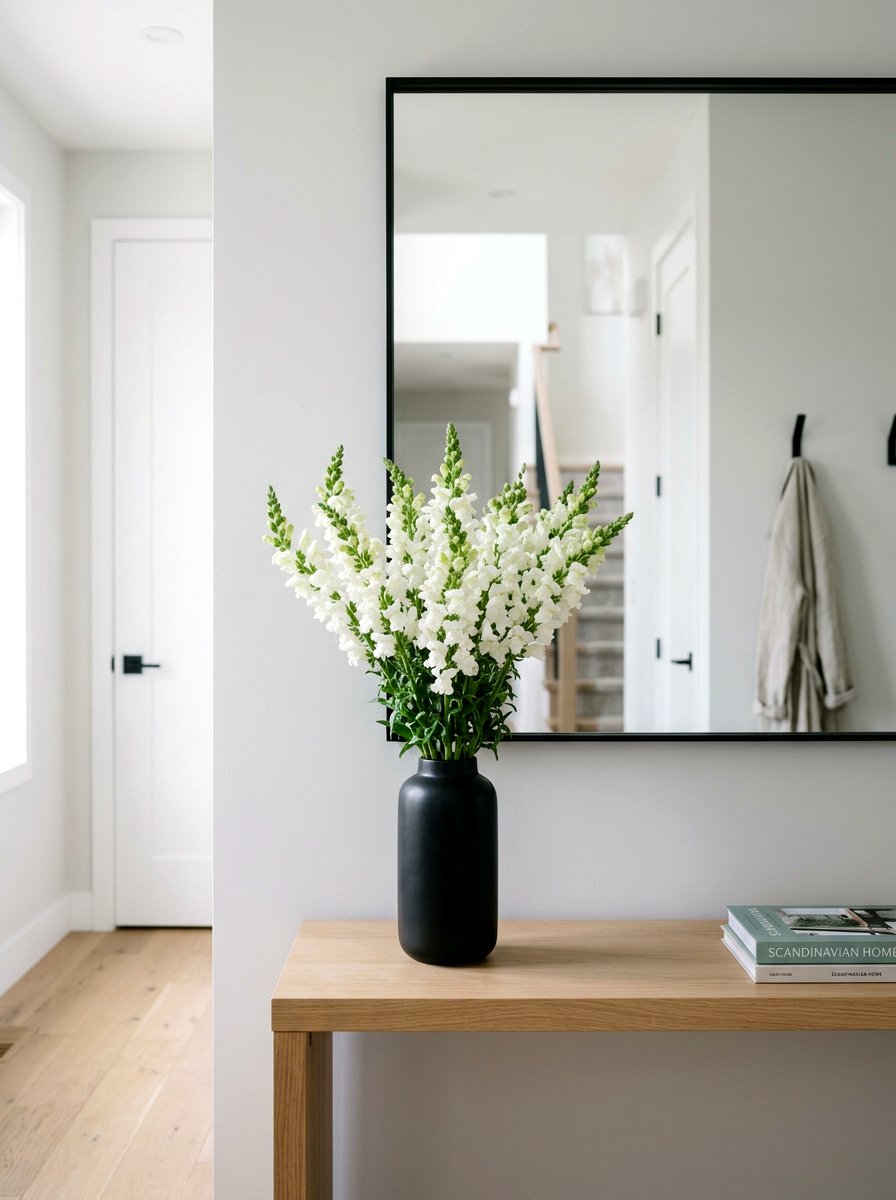 Monochromatic White Snapdragon - 25 Spring Snapdragon Arrangement Ideas