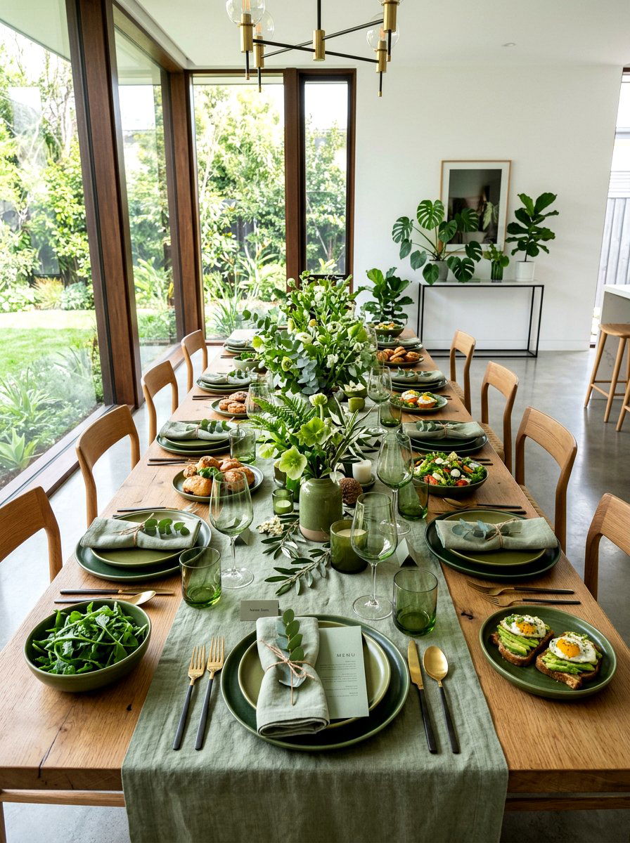 Monochrome Spring Theme - 25 Spring Brunch Table Ideas