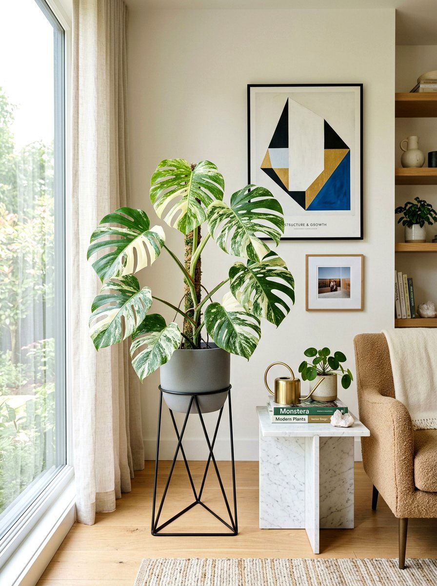 Monstera Albo Variegata Collector Corner - 25 Spring Monstera Plant Ideas